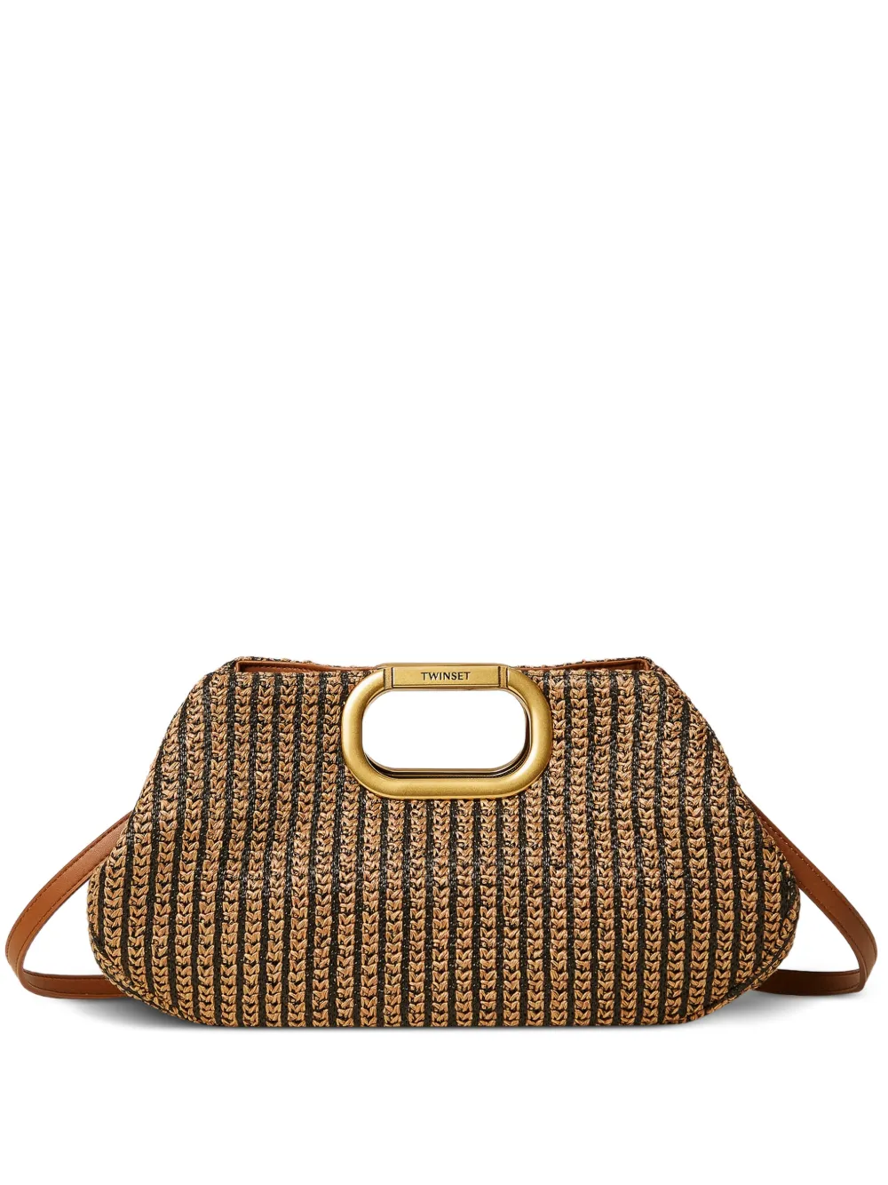 TWINSET woven bag - Marrone