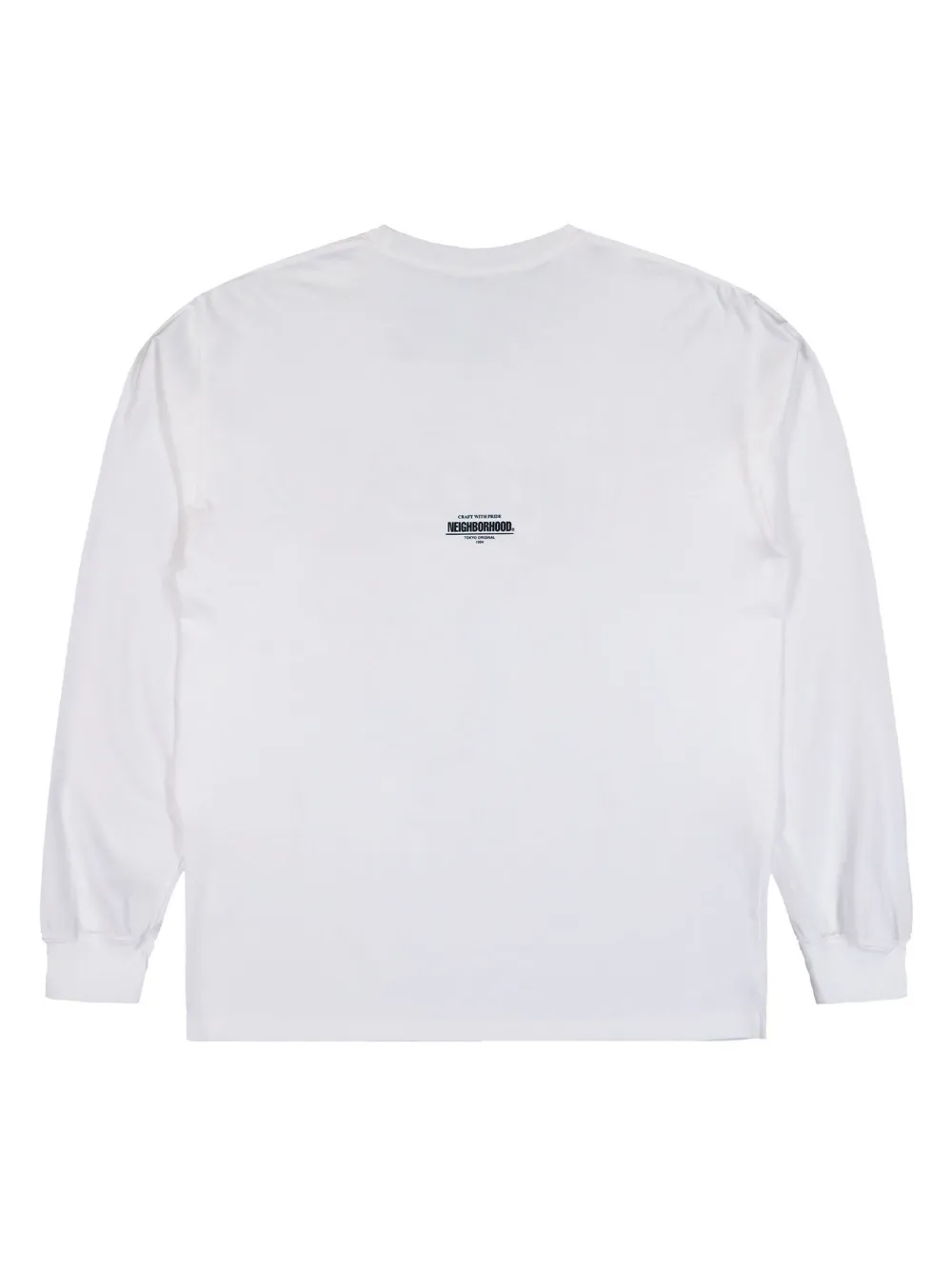 Neighborhood graphic-printed long-sleeved T-shirt - Wit