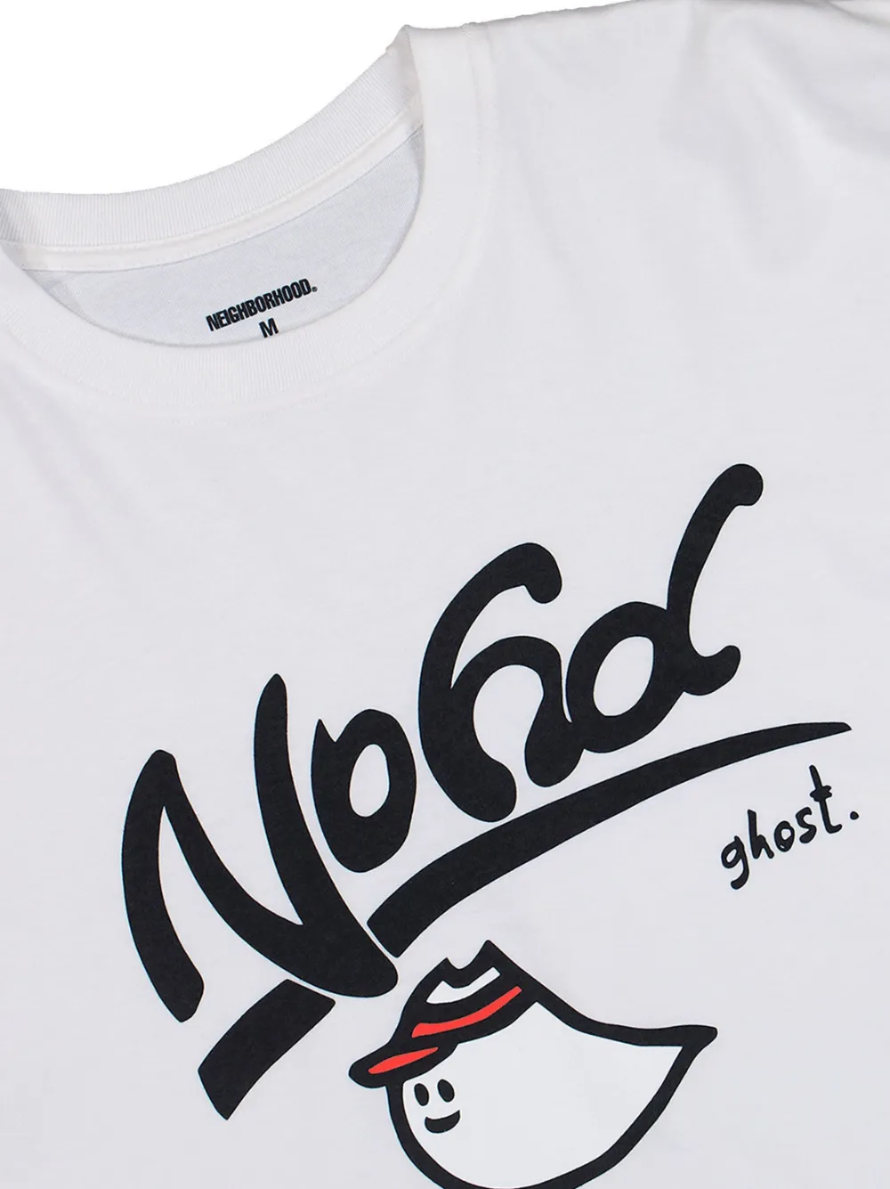 Neighborhood T-shirt met print en lange mouwen Wit