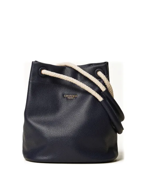 TWINSET bolsa bucket con asas de cuerda