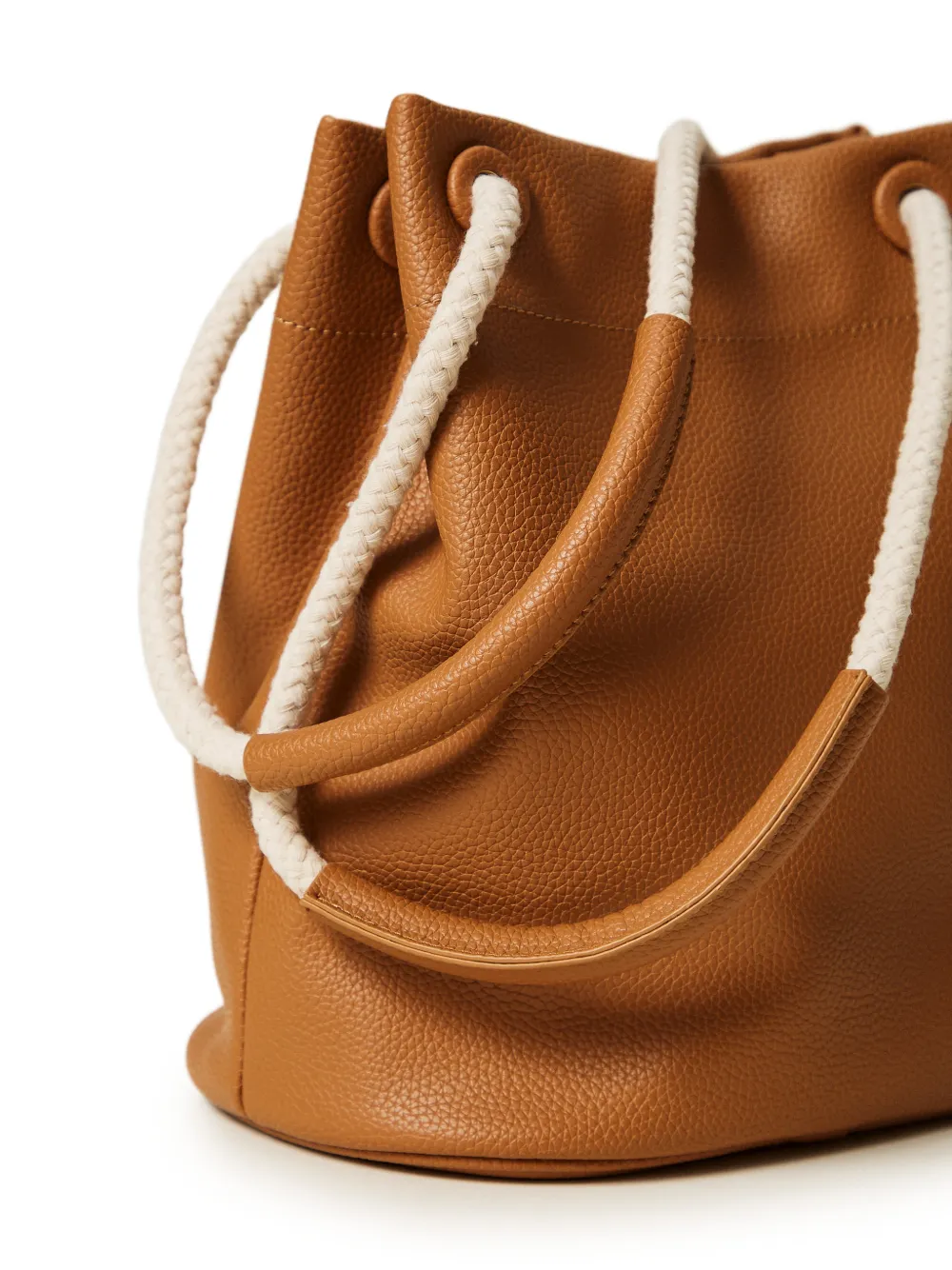 TWINSET Bucket-tas met touw handgreep Bruin