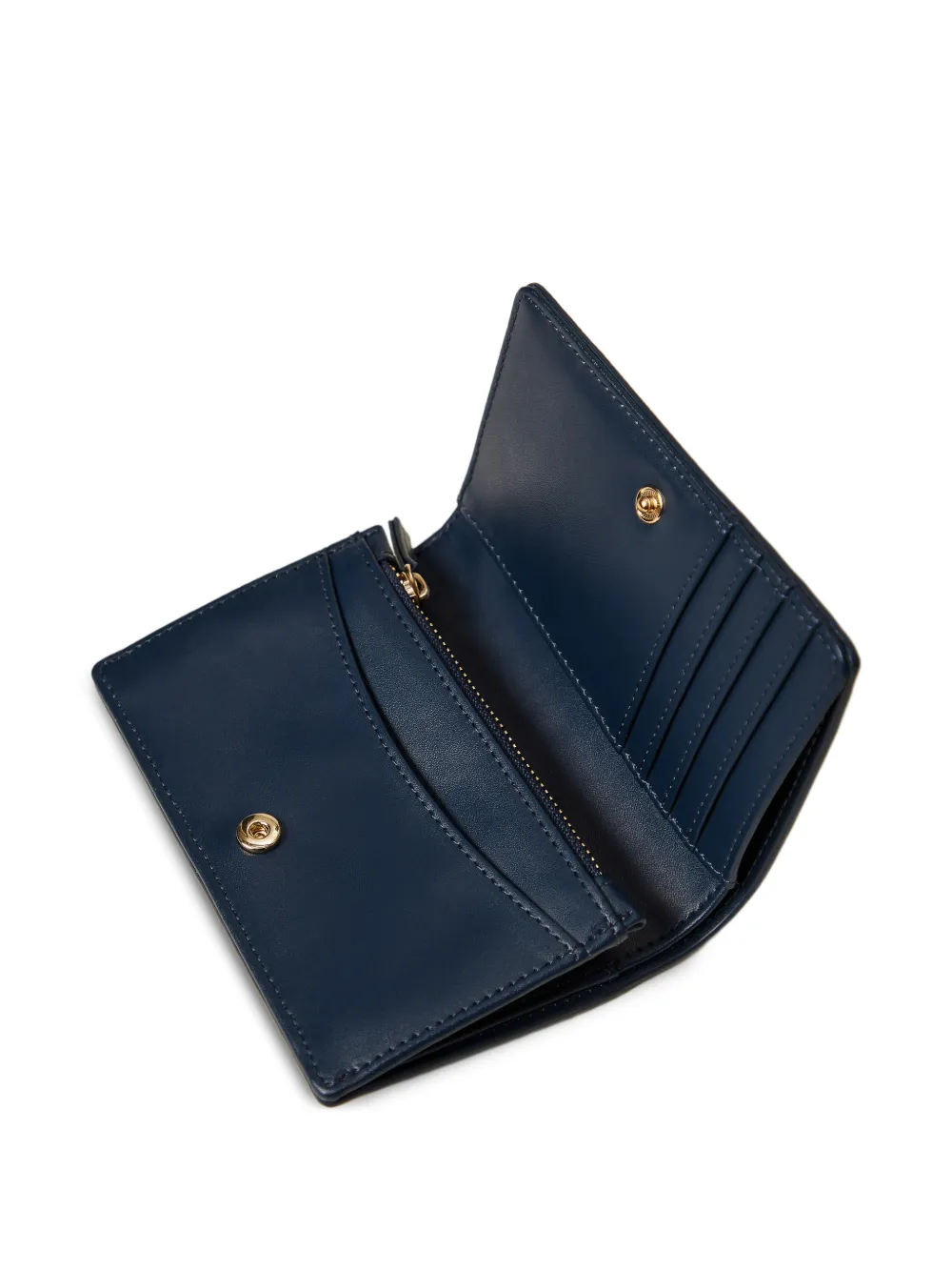  Twinset Bi-fold Zip Wallet - Blue 