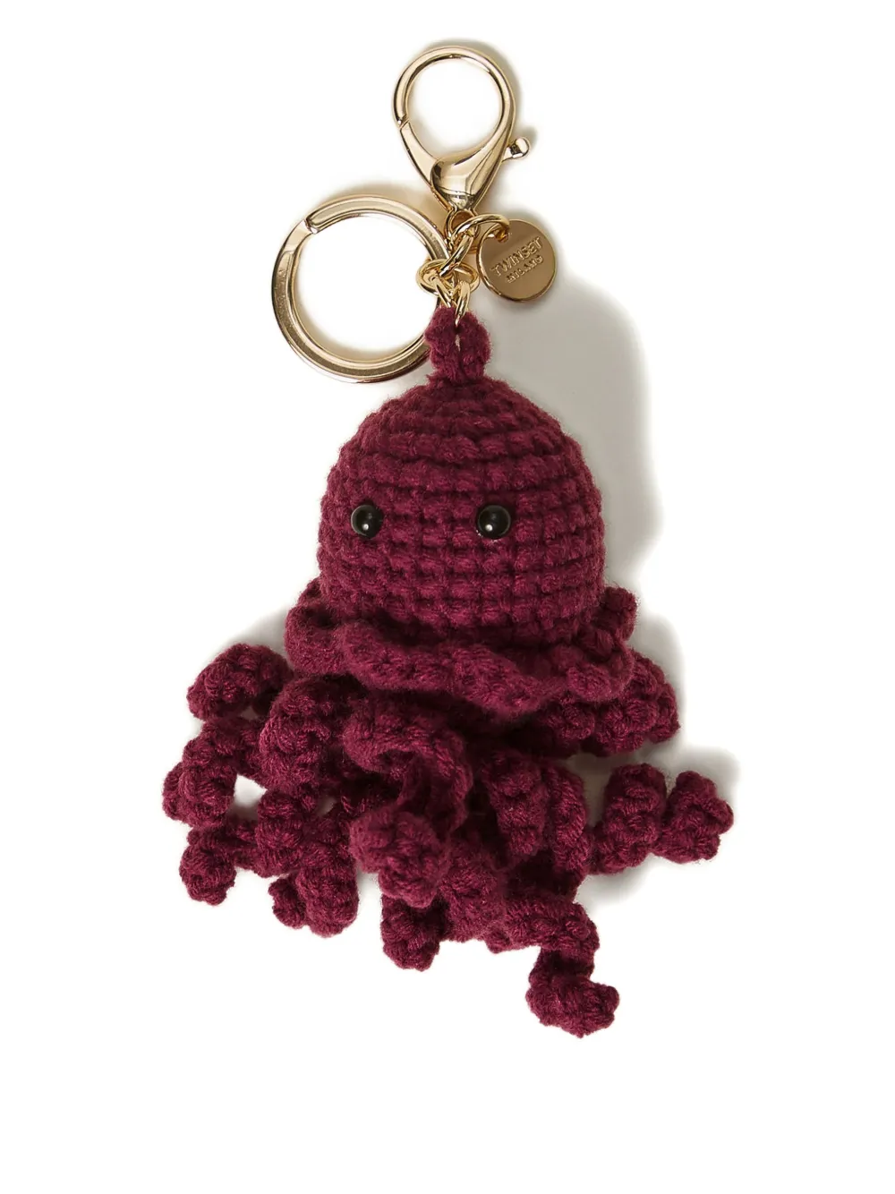 TWINSET crochet-octopus keyring - Violett