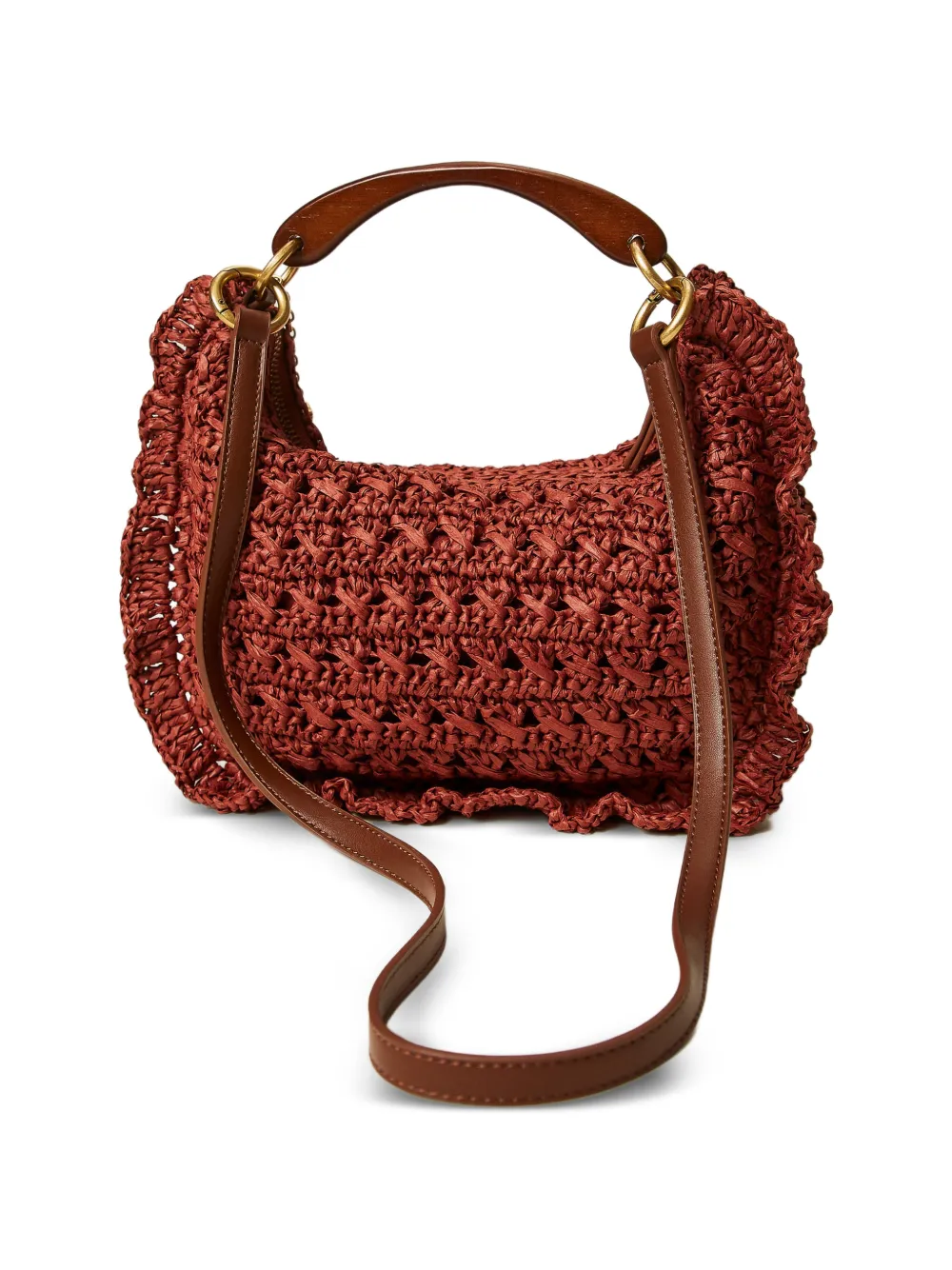  Twinset Ruffled Tote Bag - Red 