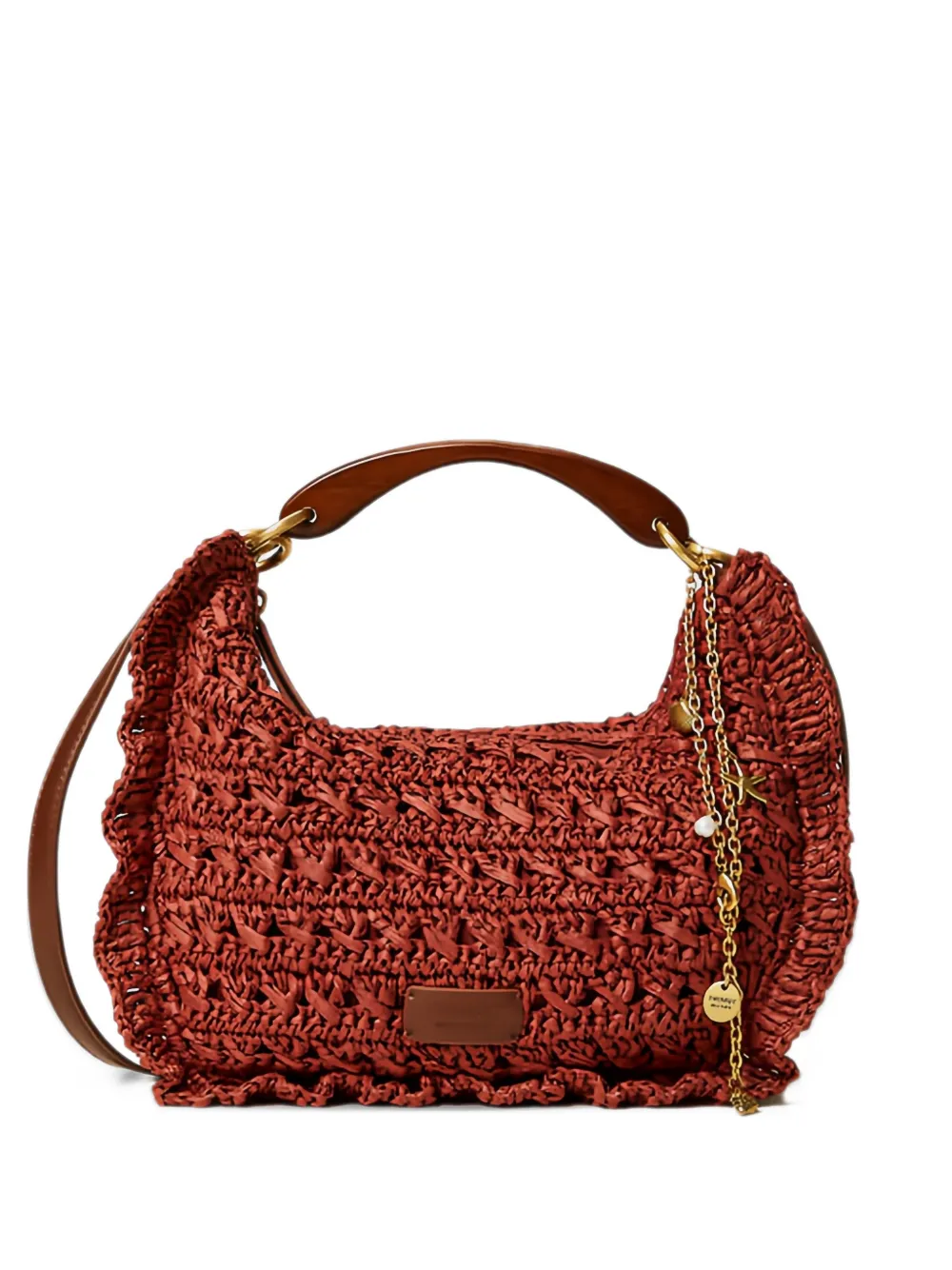 TWINSET Borsa tote con ruches - Rosso