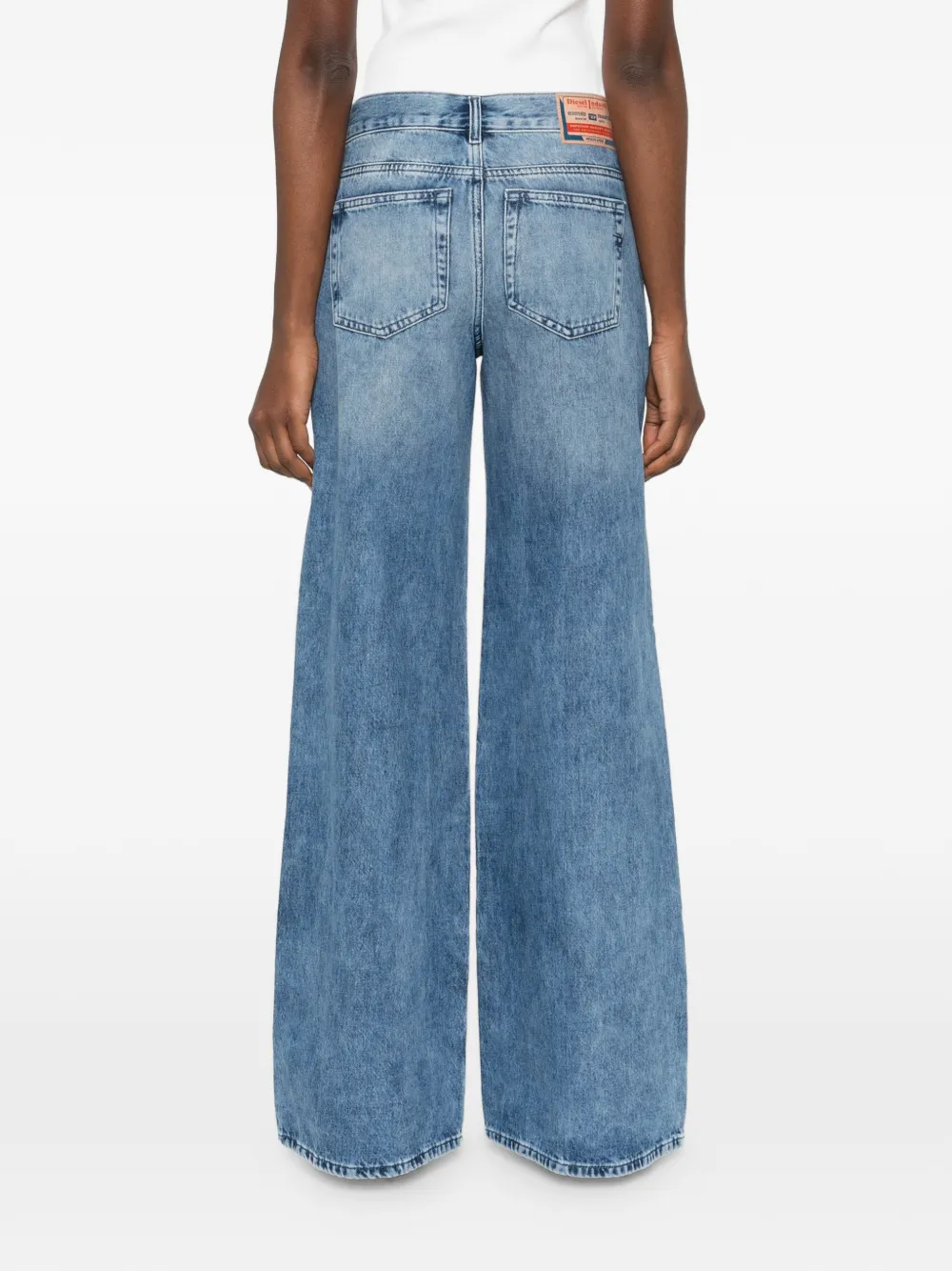 Diesel 1978 D-Akemi jeans met regular-waist Blauw