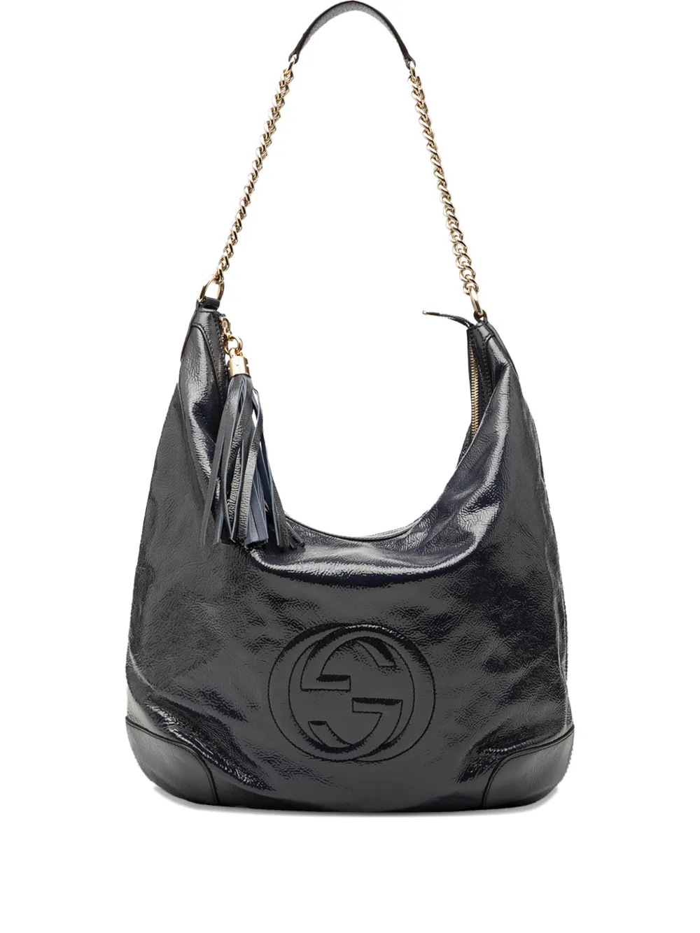 Gucci Pre-Owned 2000-2015 Patent Soho shoulder bag - Blu