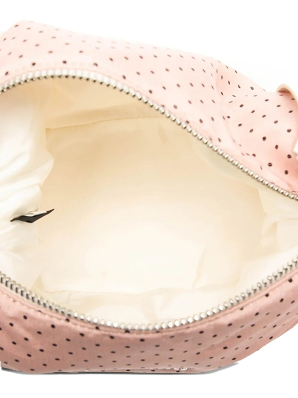 Pre-owned Miu Miu 2000-2025 Nylon Polka Dot Shoulder Bag In Pink