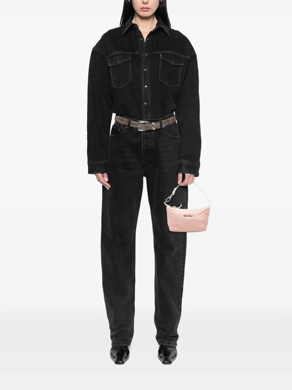 Miu Miu Pre-Owned 2000-2025 Nylon Polka Dot shoulder bag | Pre-Owned | Image 2