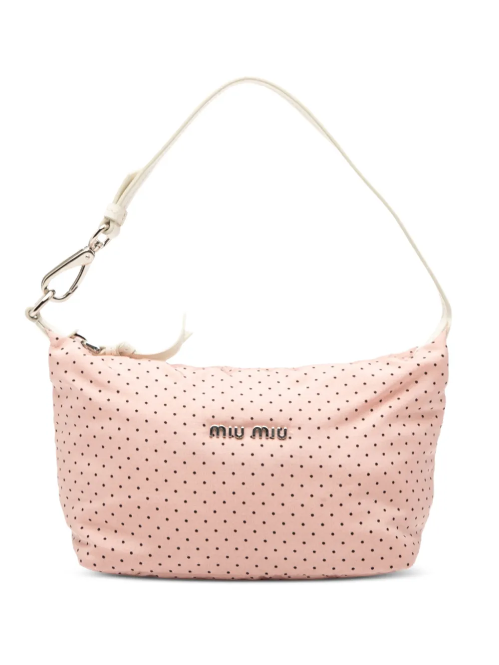 Miu Miu Pre-Owned 2000-2025 Nylon Polka Dot shoulder bag | Pink | Image 1