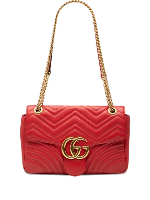 Gucci Pre-Owned 2016-2025 Large GG Marmont Matelasse Leather shoulder bag