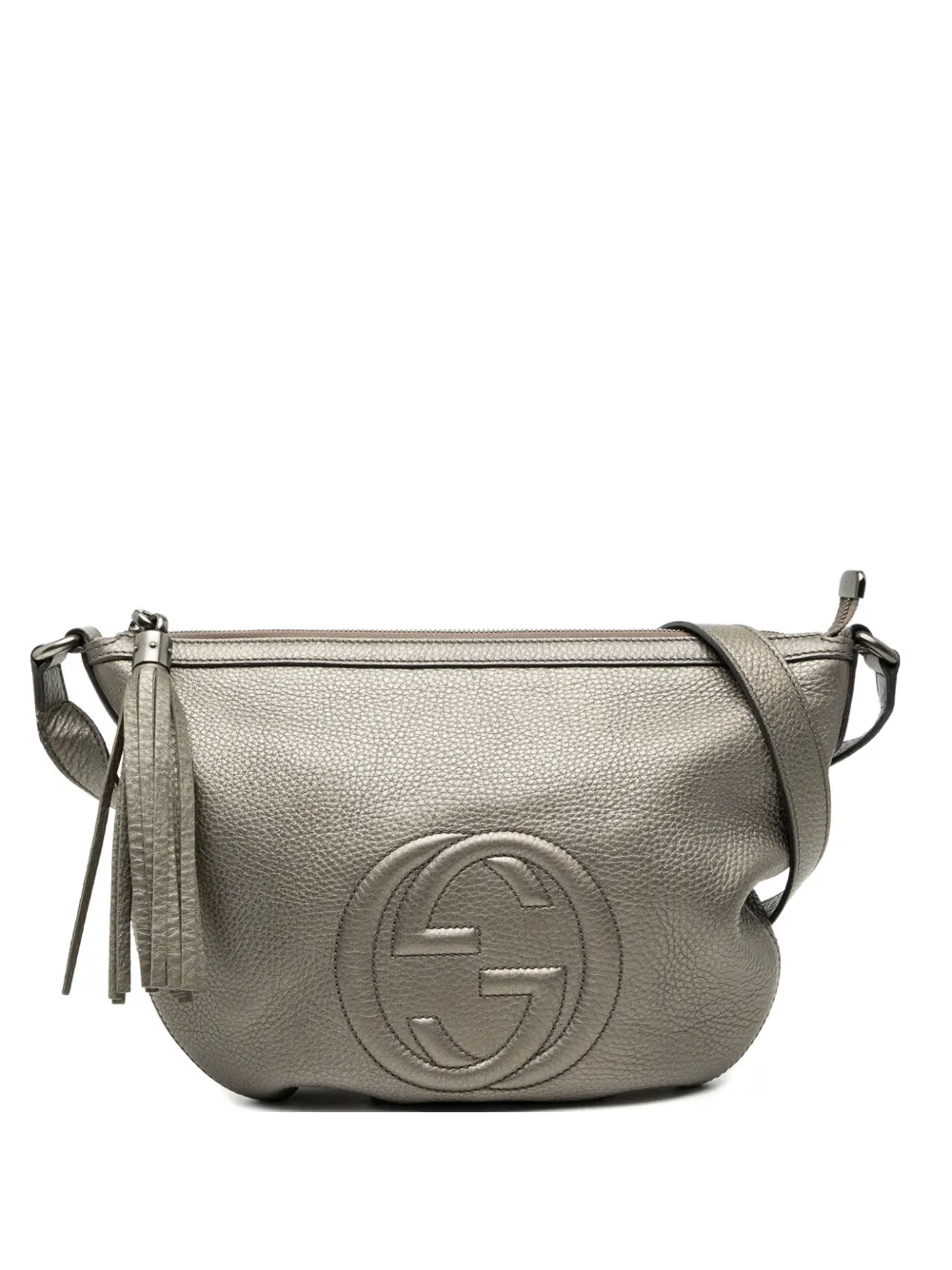 Gucci Pre-Owned 2000-2015 Leather Soho crossbody bag - Silver