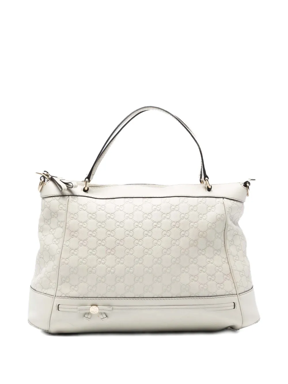 Gucci Pre-Owned 2016-2025 Guccissima Mayfair satchel - Bianco