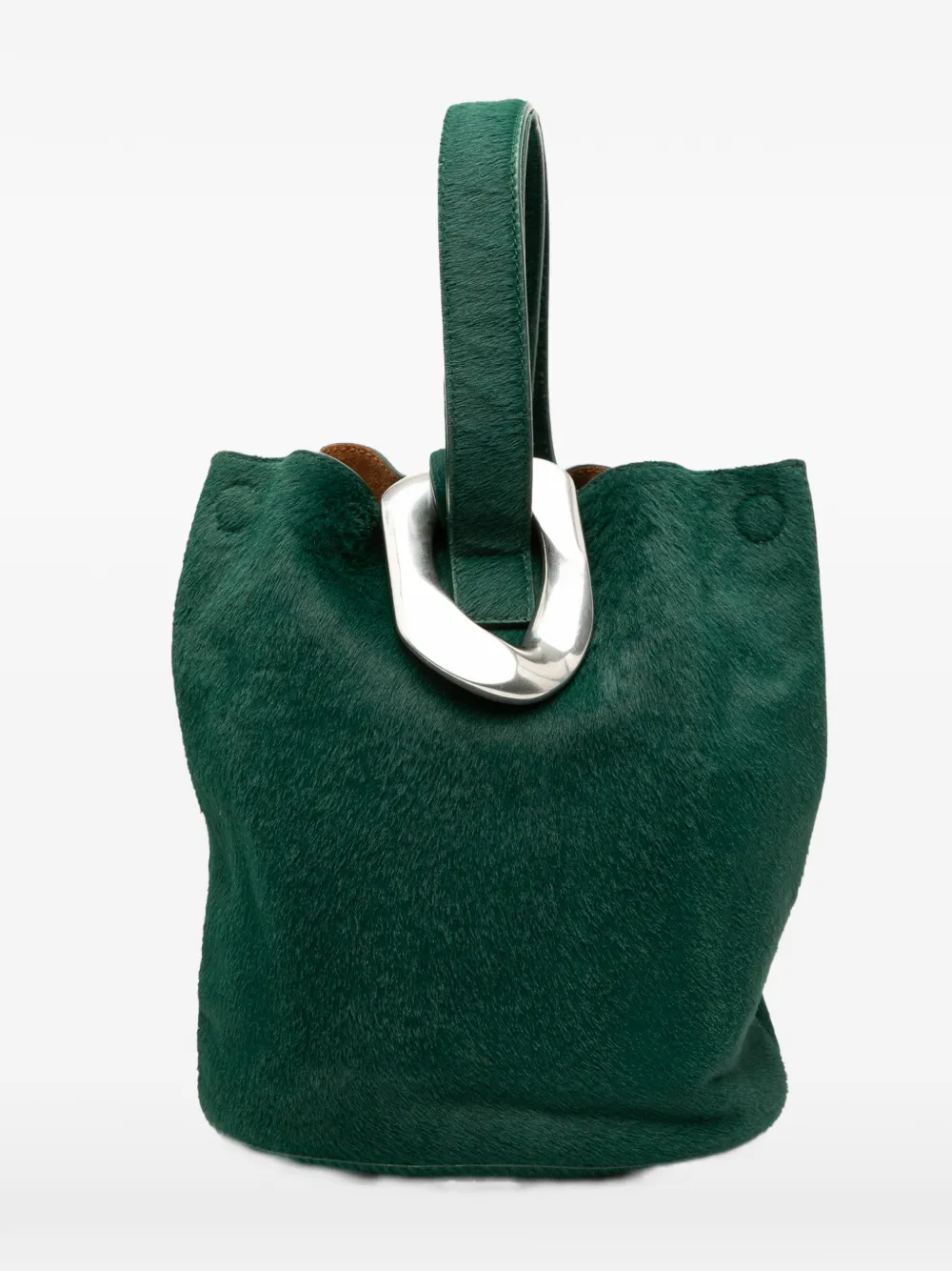 Bottega Veneta Pre-Owned 2012-2025 Small Pony Hair Drop bucket bag - Verde