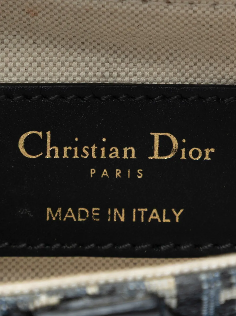 DIOR Pre-owned 2018 Mini Oblique Canvas Saddle Bag Satchel In Blue