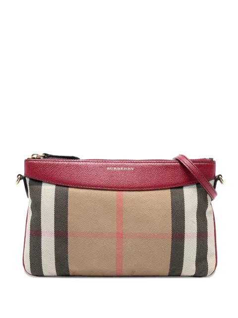Burberry Pre-Owned 2000-2017 House Check Canvas Derby Peyton crossbody bag