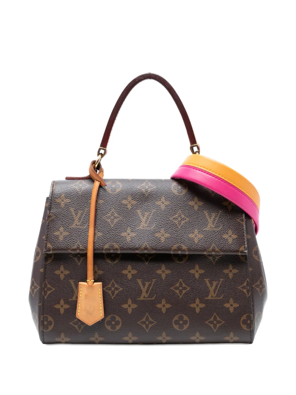 Pre-owned Louis Vuitton 2017 Monogram Cluny Bb Satchel In Brown