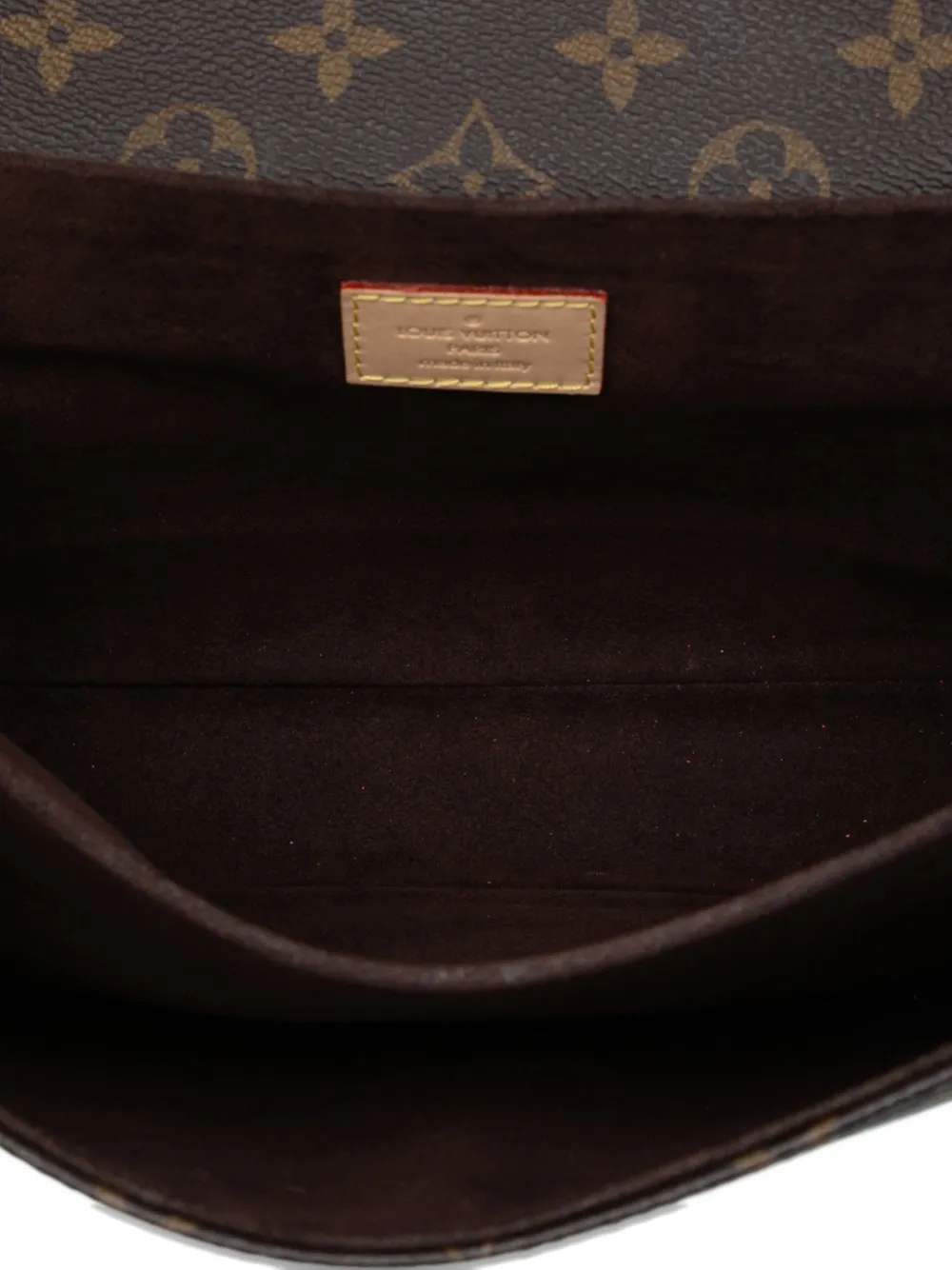 Pre-owned Louis Vuitton 2020 Monogram Pochette Metis Satchel In Brown