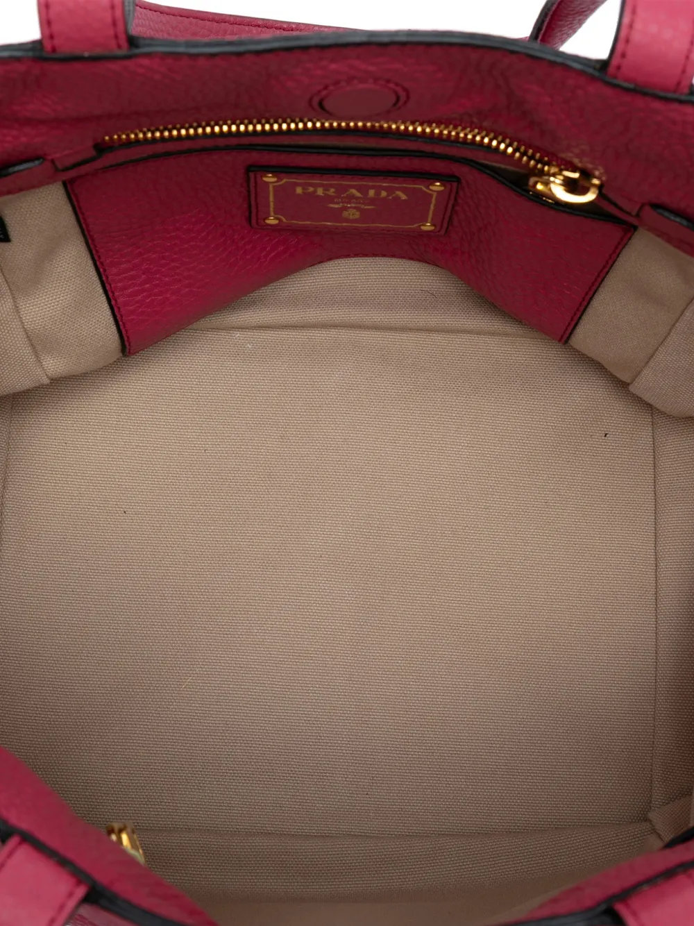 PRADA Pre-owned 2000-2025 Vitello Daino Tote Bag In Pink
