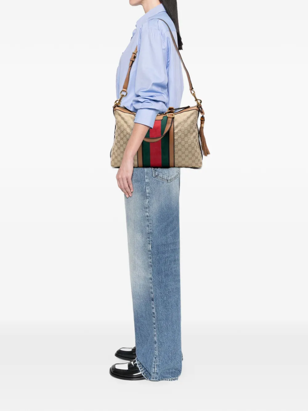 Gucci Pre-Owned 2016-2025 Medium GG Canvas Rania Top Handle Bag satchel | Pre-Owned | Image 2