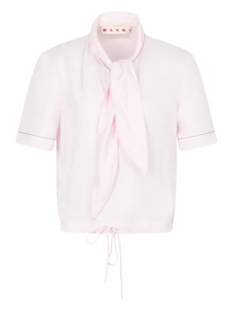 Marni contrast-stitching blouse