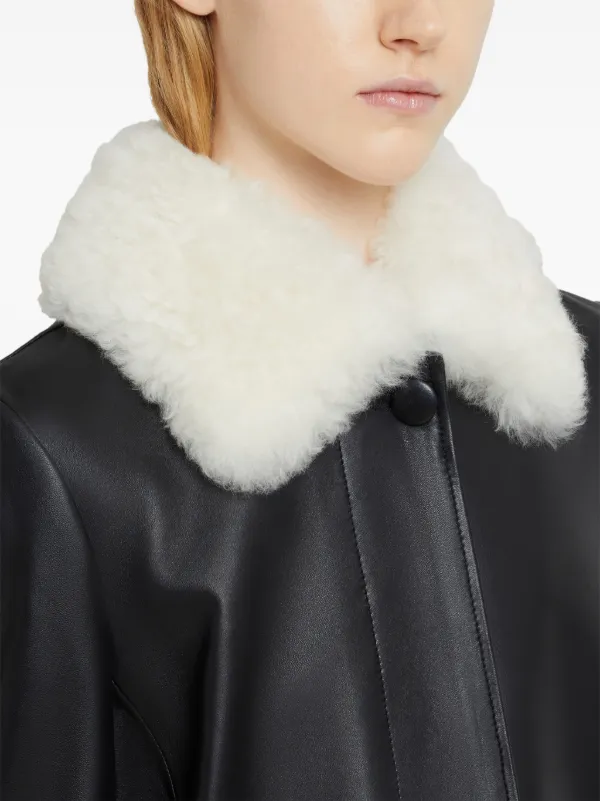 Marni シアリングヘム コート | ブラック | FARFETCH JP