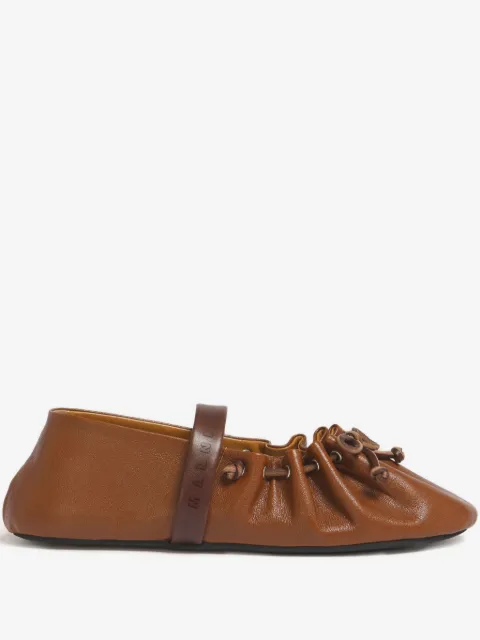 Marni leather Mary Jane soft ballerinas