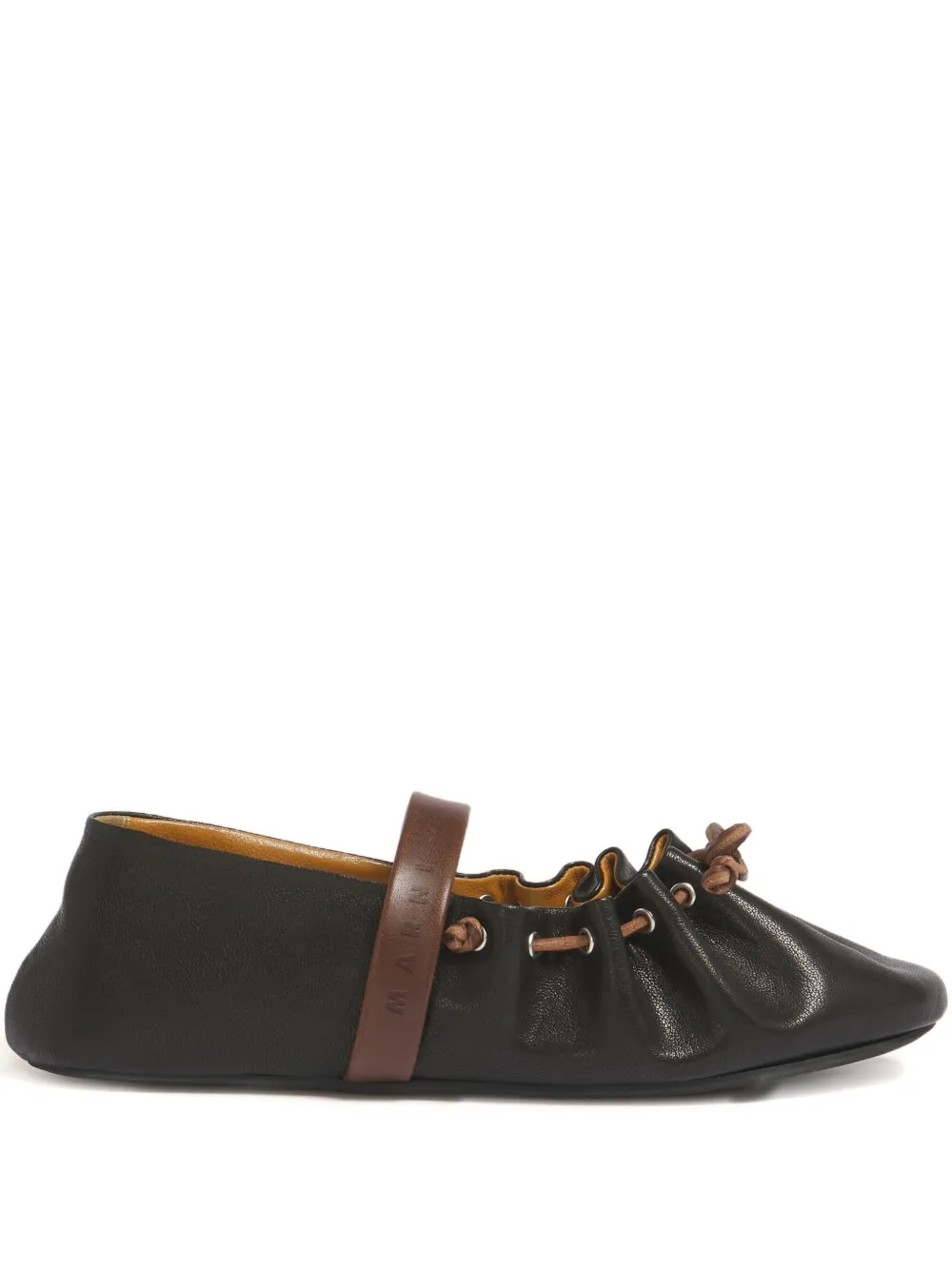 Marni round-toe ballet flats | Black | Image 1