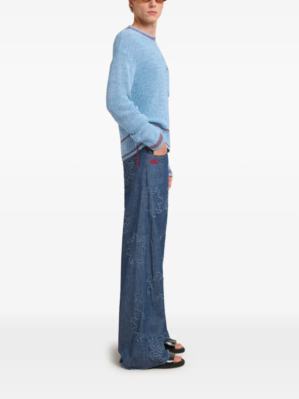 Marni Trui met zak met logo - Blauw