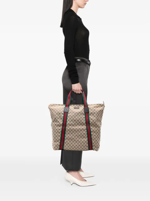 Gucci Pre-Owned 2016-2025 GG Canvas Web tote bag