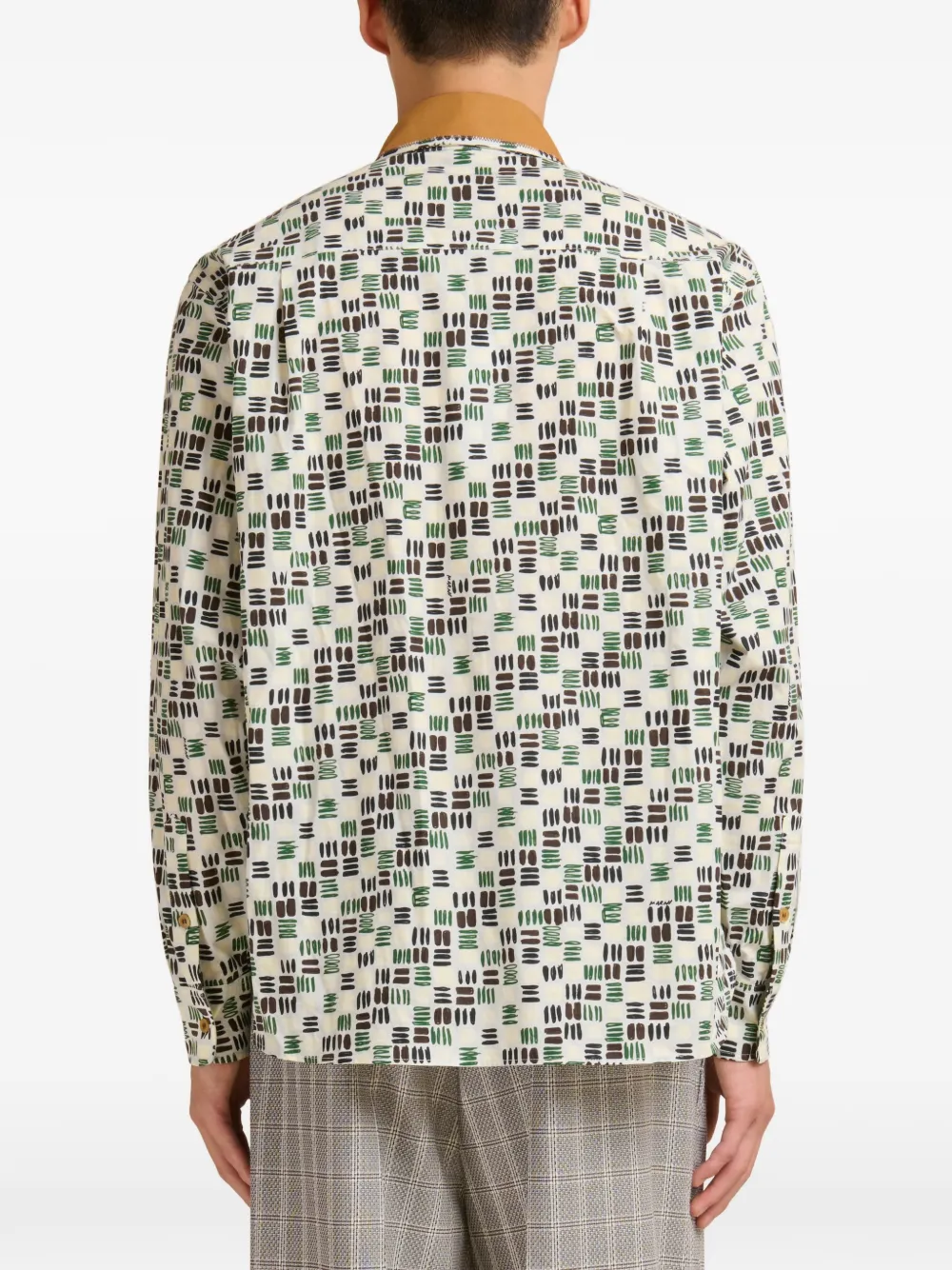 Marni Overhemd met lange mouwen en print Wit