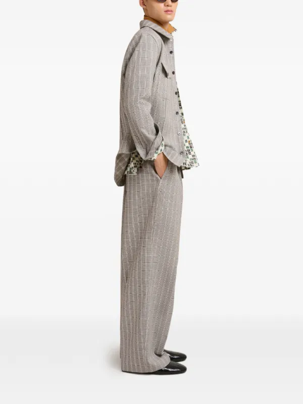 Marni long-sleeves Printed Shirt | White | FARFETCH