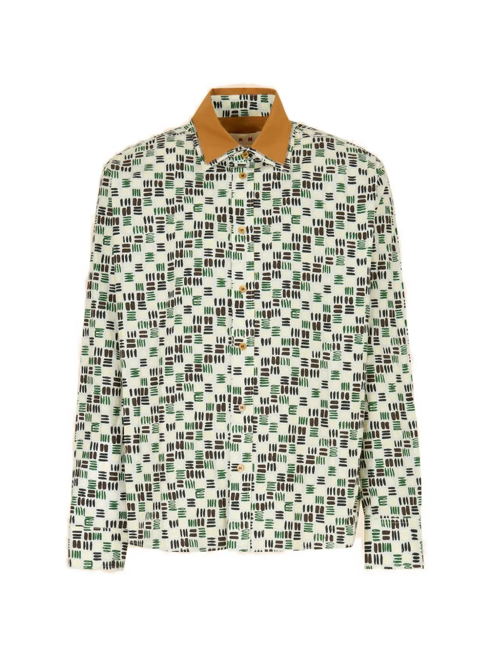 Marni Overhemd met lange mouwen en print Wit