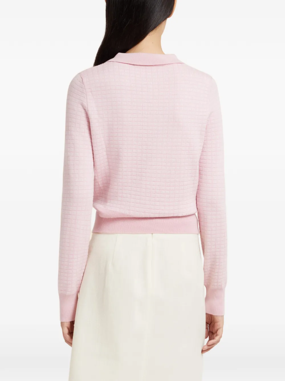 Marni Poloshirt met jacquard borduurwerk Roze