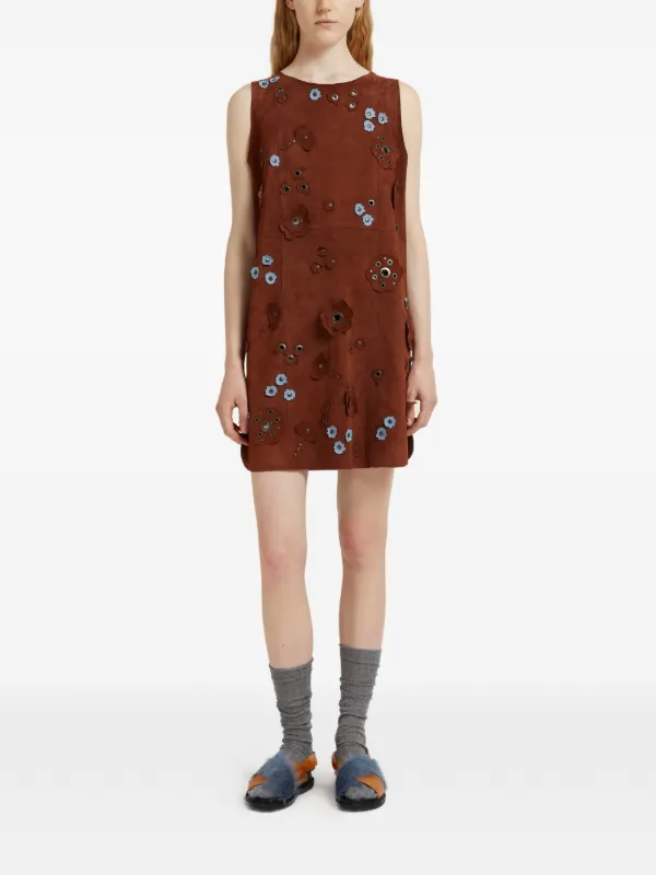 floral velvet mini dress Calla Velvet Mini Dress in Black Blossom Embroidery Blue