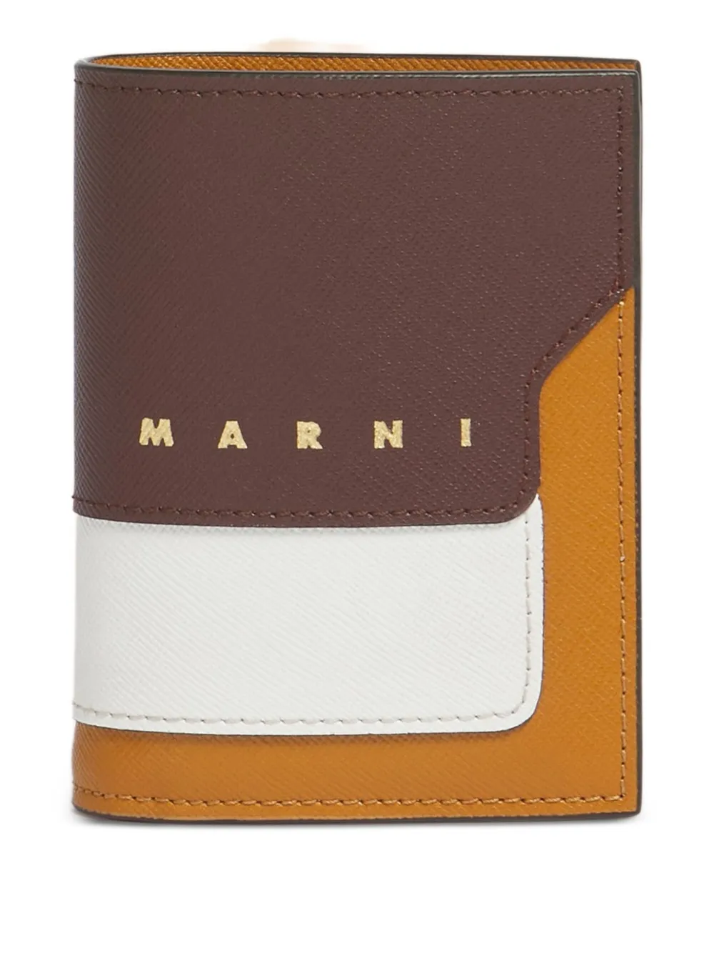 Marni colour block snap wallet | Brown | Image 1
