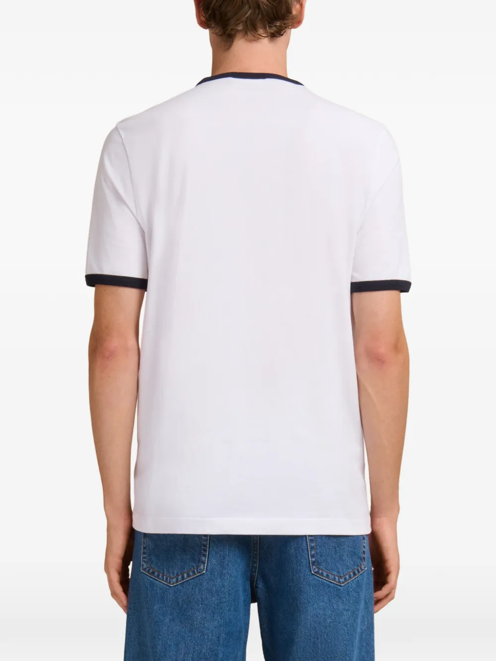 Marni T-shirt met contrasterende afwerking en ronde hals Wit