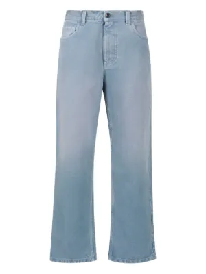 Maison Margiela Calça Jeans Wide Leg | Azul | FARFETCH BR
