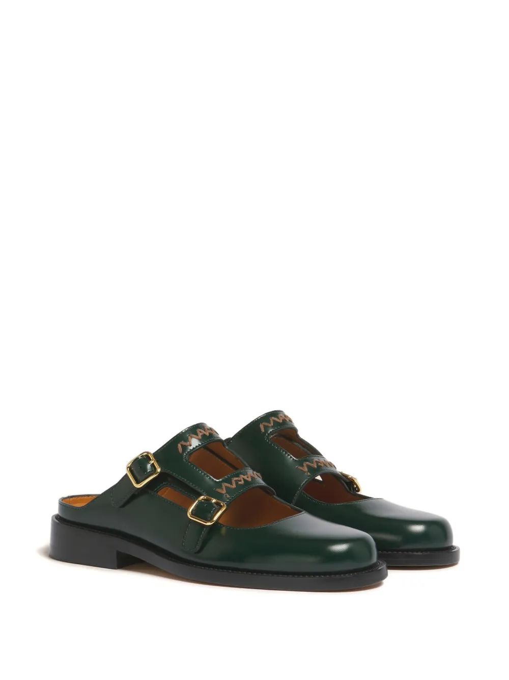 Marni mules con logo bordado y hebilla | Mules con tacón | Image 2