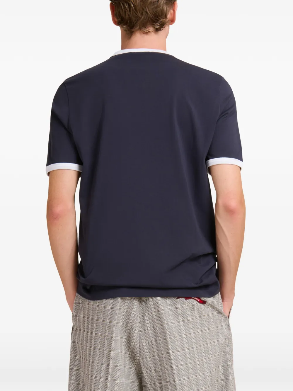 Marni T-shirt met ronde hals en print Blauw