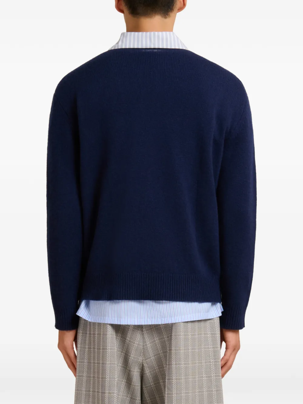 Marni Sweater met logopatch Blauw