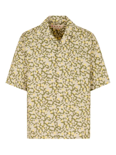 Marni camisa con estampado abstracto
