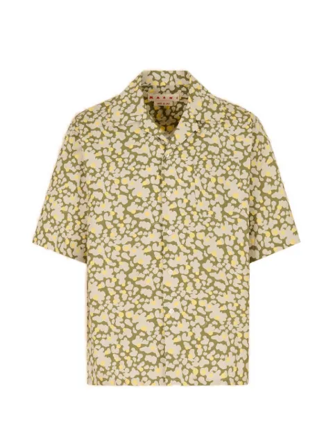 Marni camisa con estampado abstracto