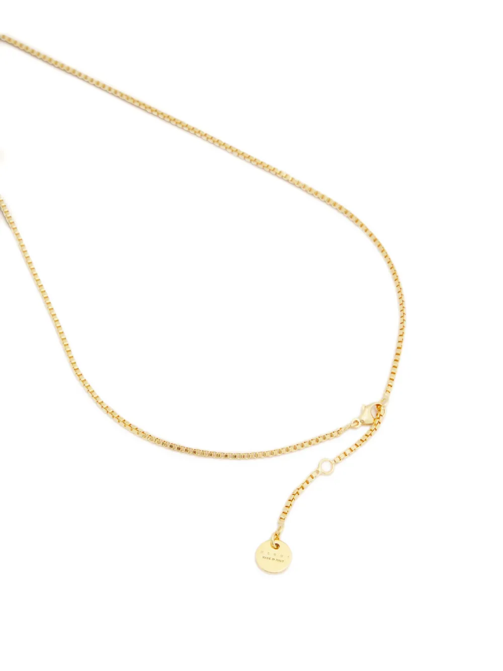 Marni Parrot-pendant Chain Necklace In Gold