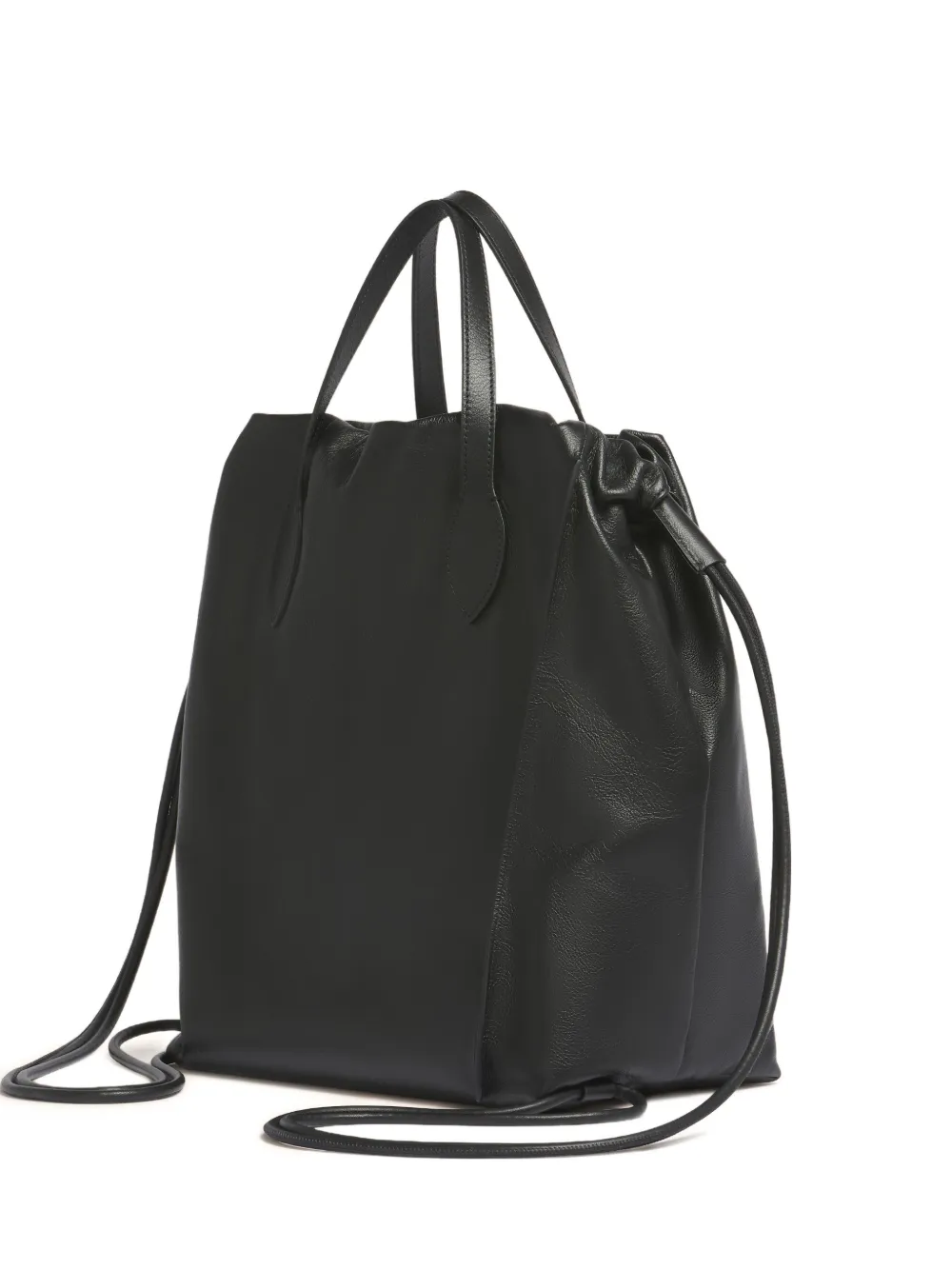 Marni scrunched leather backpack | Black | Image 1
