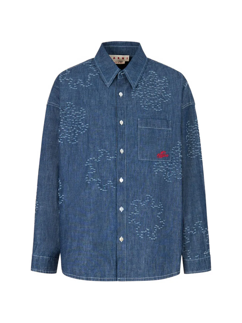 Marni Hemd mit Sonnendetail - Blau