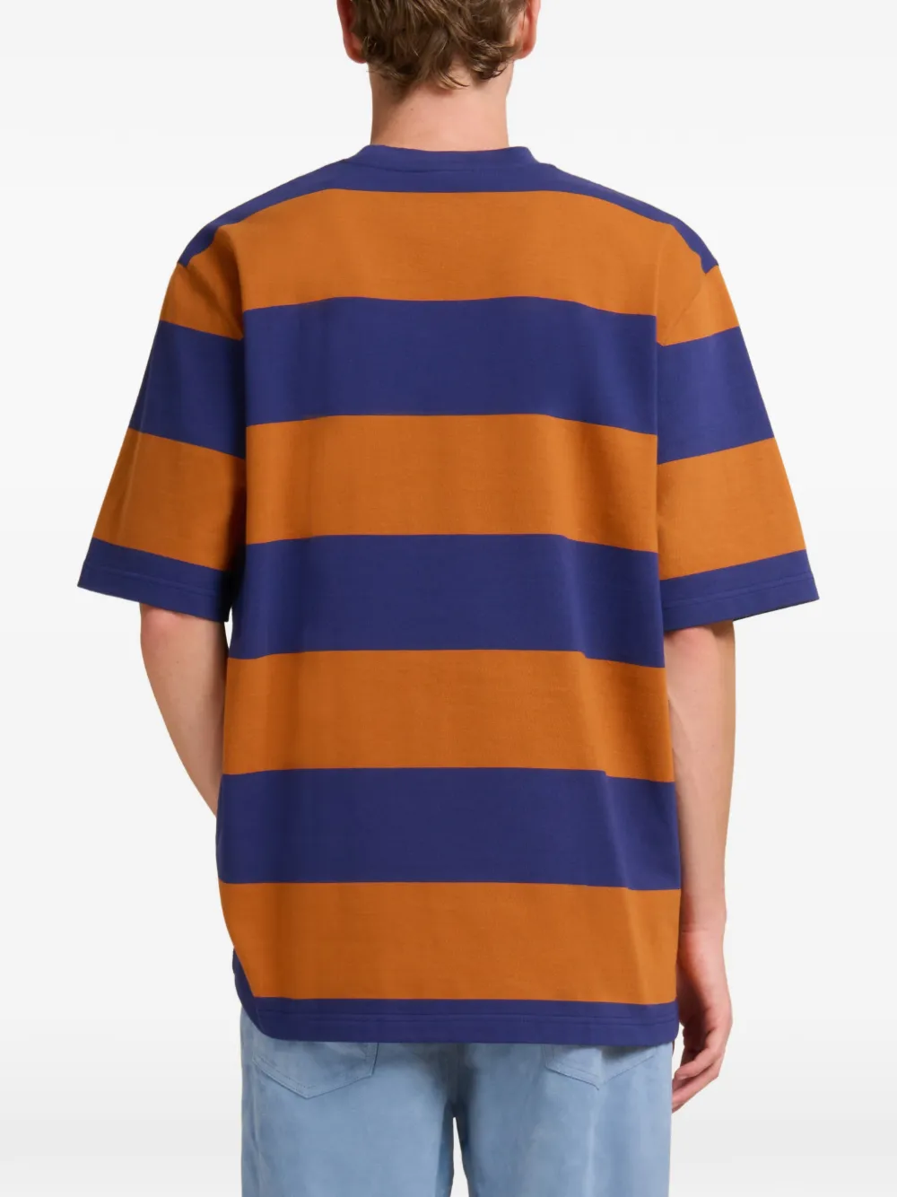 Marni Tweekleurig gestreept T-shirt Bruin