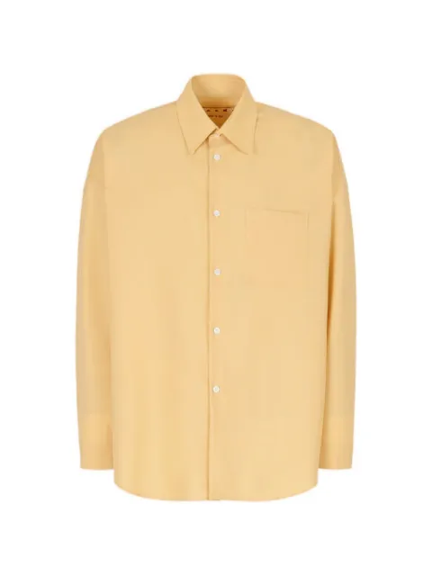 Marni tropical wool long-sleeved shirt