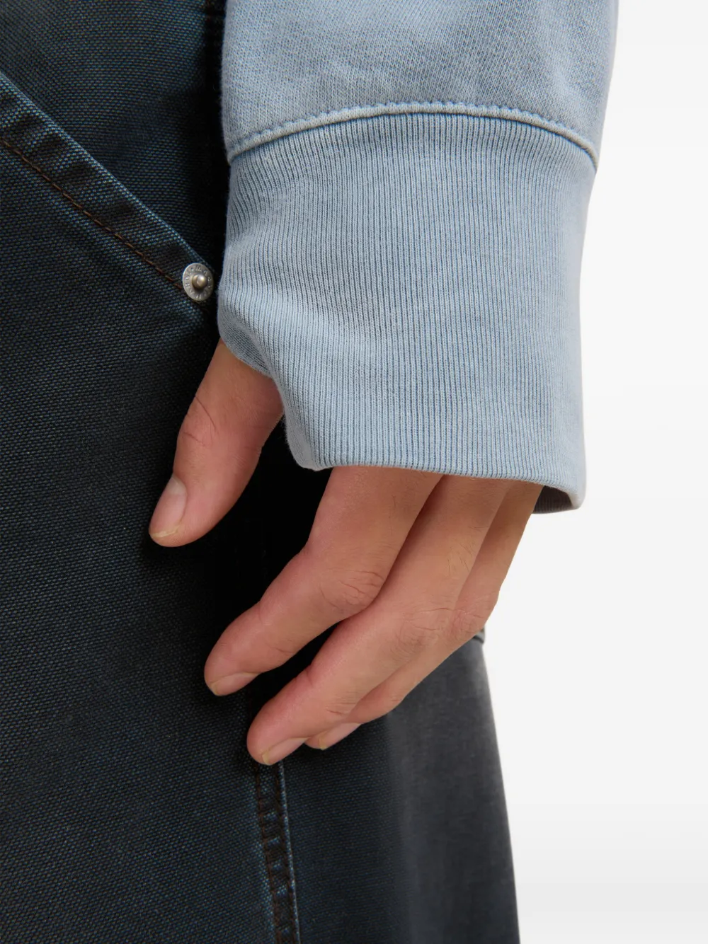  Marni Chest-pocket Logo Sweatshirt - Blue 