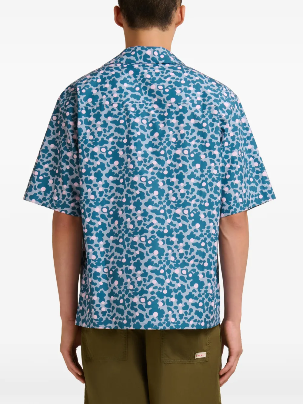 Marni Overhemd met zak en korte mouwen Blauw